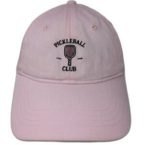 Frasier Sterling Baseball Cap Pink One Size Pickleball Club Slideback Cotton Hat